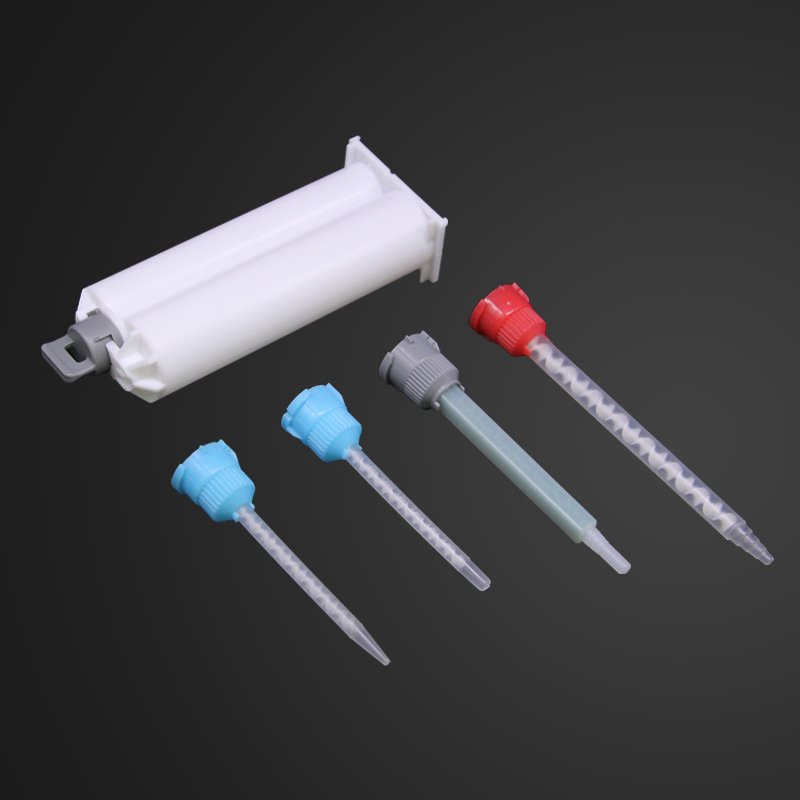 50ML 2:1 B style New Plastic AB Glue Dispensing Double Barrel Syringe cartridge two component
