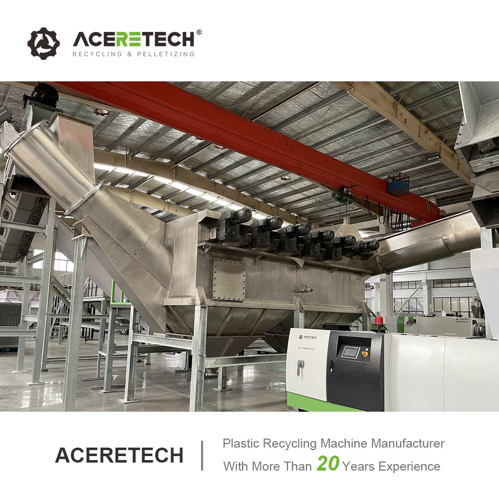 500-2000kg/h AWS-HDPE/PP Pet Plastic Recycling Washing Line Plastic Washing Machine