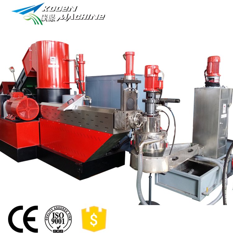 KOOEN hdpe plastic pelletizing machine pp pe plastic film price of pelletizing machine