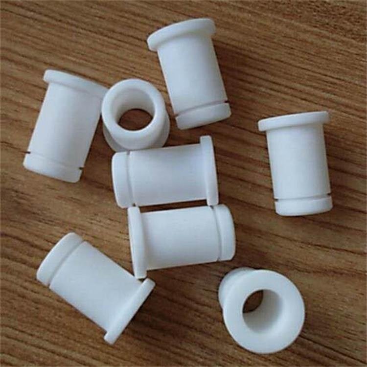 PTFE plastic bushing nylon flange insulating sleeve bush with spiral slot POM sleeves for bolts