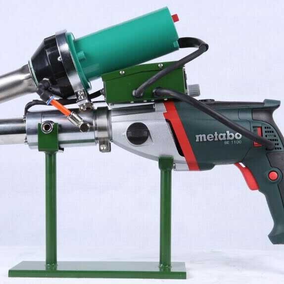 Handheld plastic extrusion welding machine