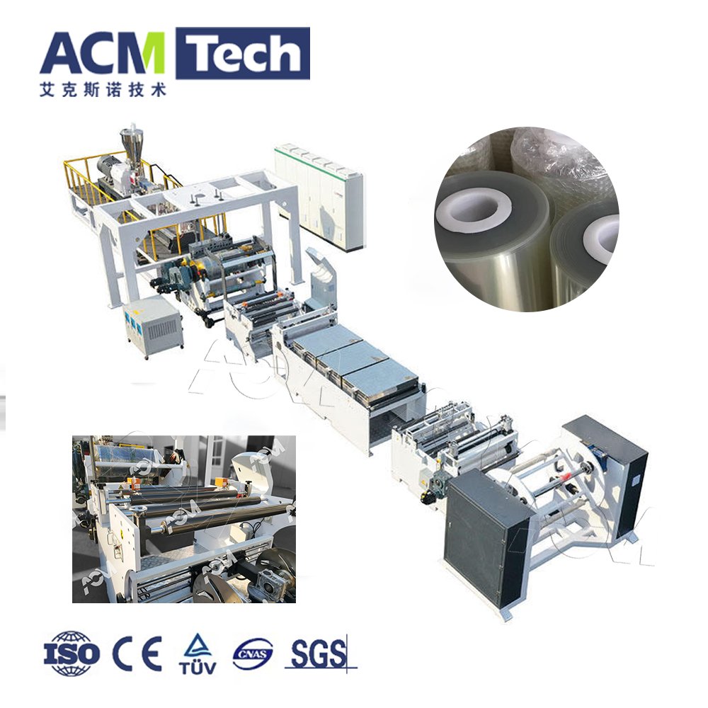 Hot Sale Acmtech PET ABS PP PE Plastic plate Extruding Making Machine Transparent PET Sheet Extrusion Line
