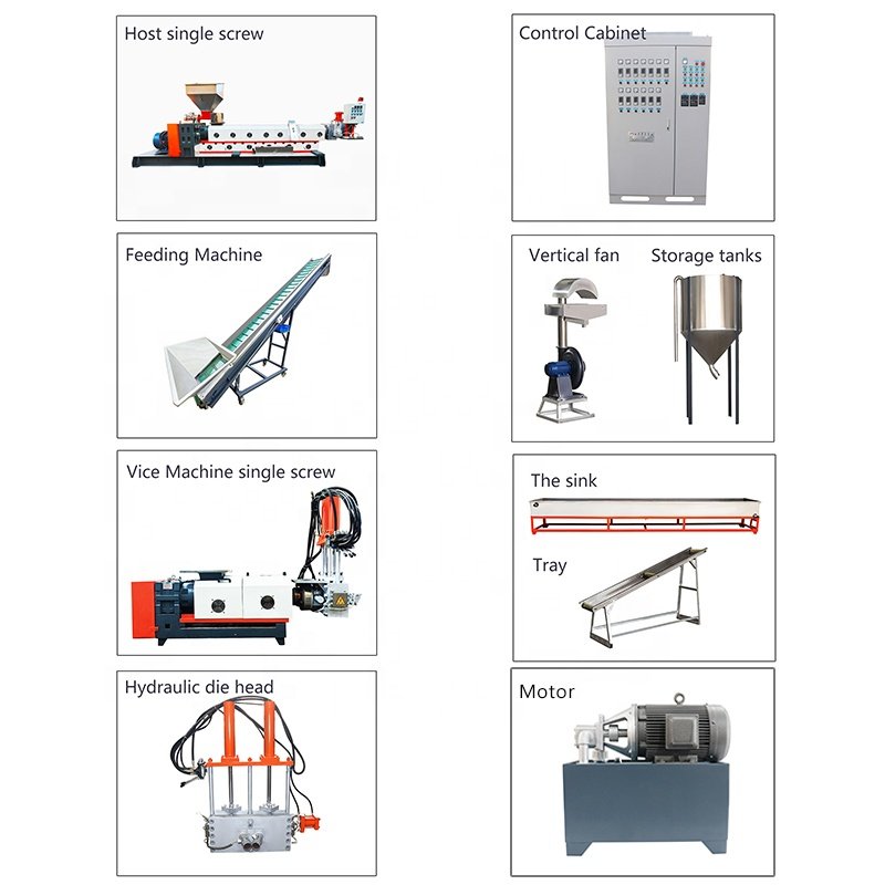 Film Granulating Machine Recycling Pelletizing Line Excellenplasticrmance PP Recycled Polyethylene Pet Product HT