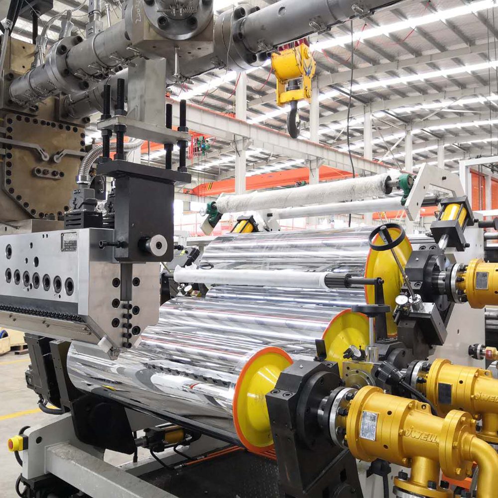 PET PP Sheet Extruder Making Machine Transparent Clear PET PS PP Sheet Roll Extrusion line
