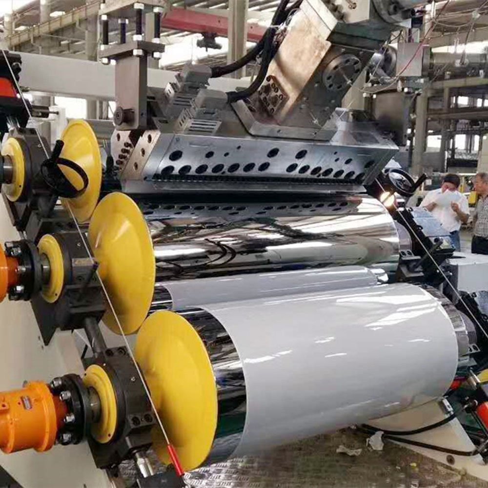 PET PP Sheet Extruder Making Machine Transparent Clear PET PS PP Sheet Roll Extrusion line