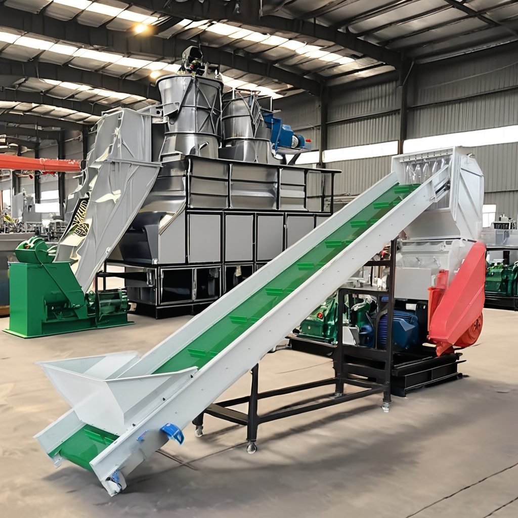 LDPE HDPE PP and PET film recycling and washing line