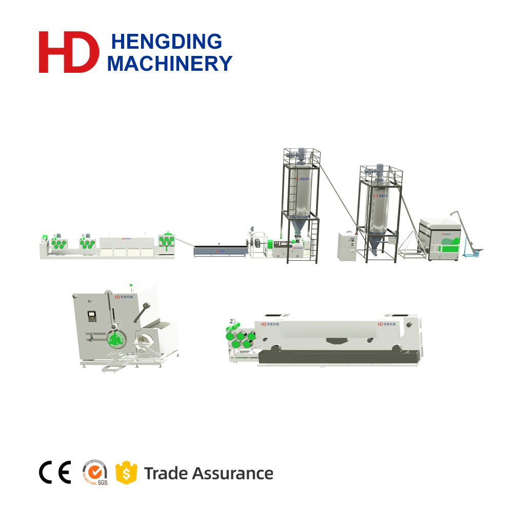 New Single-Screw Plastic Extruder Genre Machine for Pet Packing Tape Strap and PP/PET Pipe Making with Core Components Included