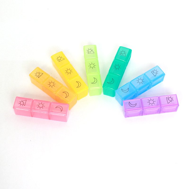 New Pill Box Storage Box Medical Case 7 Day Organizer 28 Compartment Travel Portable Custom Pill Box