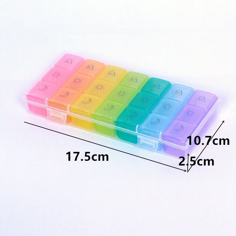 New Pill Box Storage Box Medical Case 7 Day Organizer 28 Compartment Travel Portable Custom Pill Box