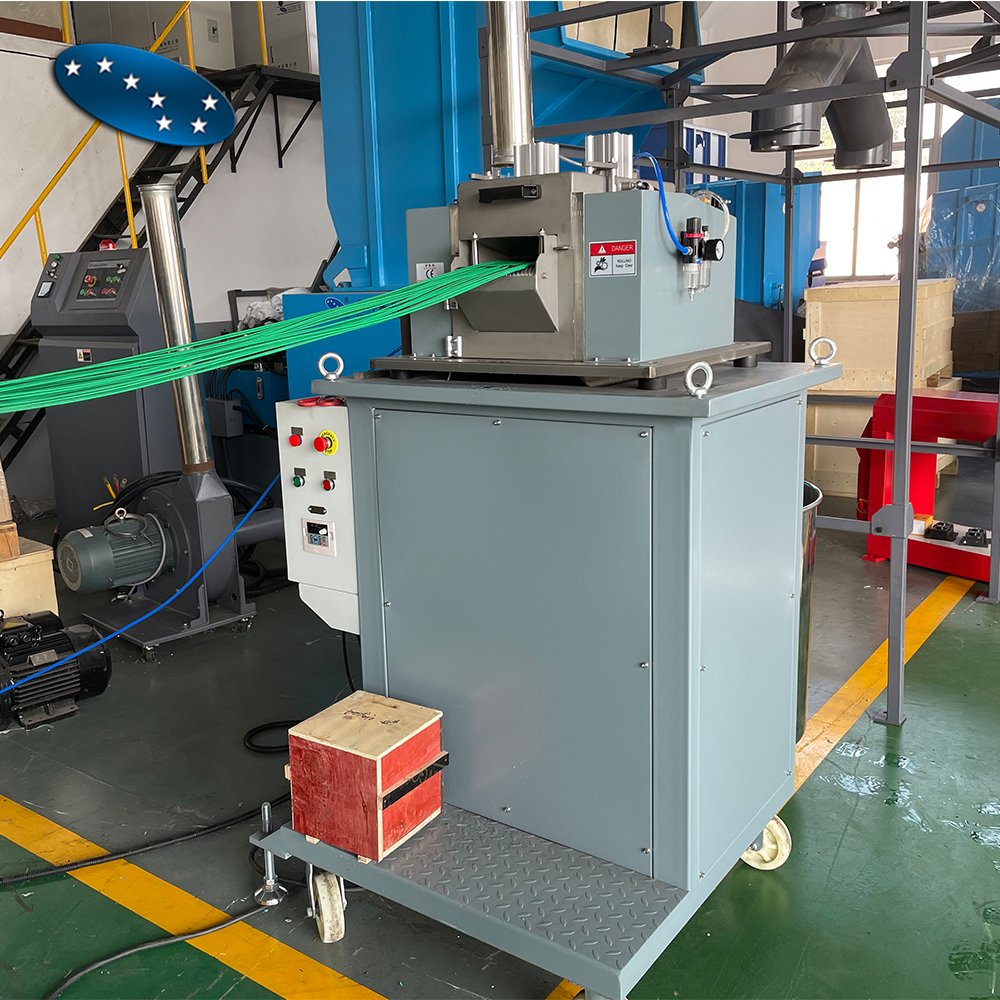 Plastic pelletizing machine ABS PE PS PP granulator machine strand cutter with spaghetti pelletizing line