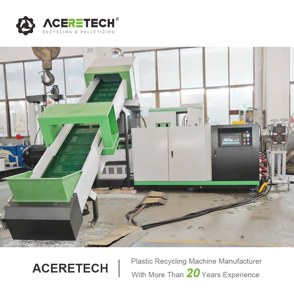 200-500KG/H Pp/Pe Ldpe Recycled Plastic Pelletizing Machine Plastic Pellet Machinery Recycling Machine ACS-H