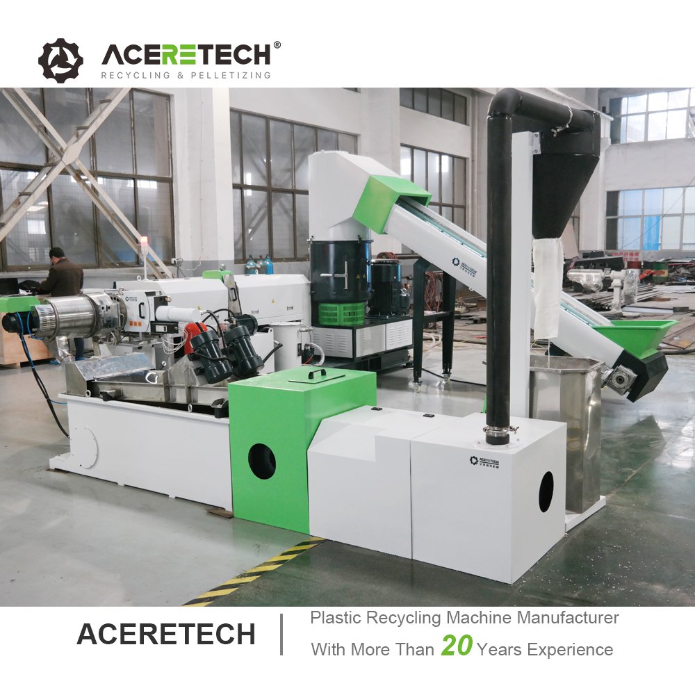 200-500KG/H Pp/Pe Ldpe Recycled Plastic Pelletizing Machine Plastic Pellet Machinery Recycling Machine ACS-H