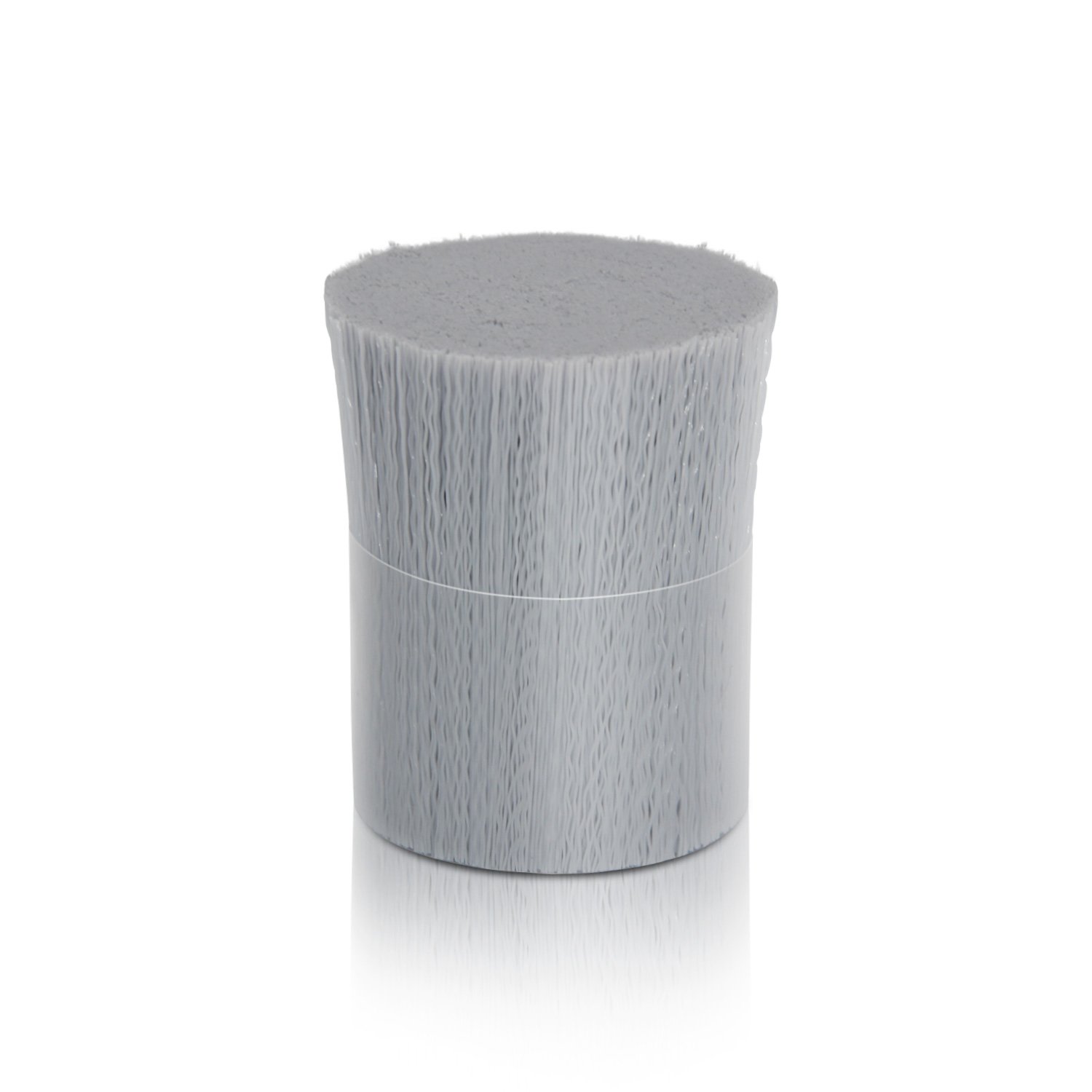 PP filament curly type 7.5 cm length diameter 0.42 rigid for brush white and grey color