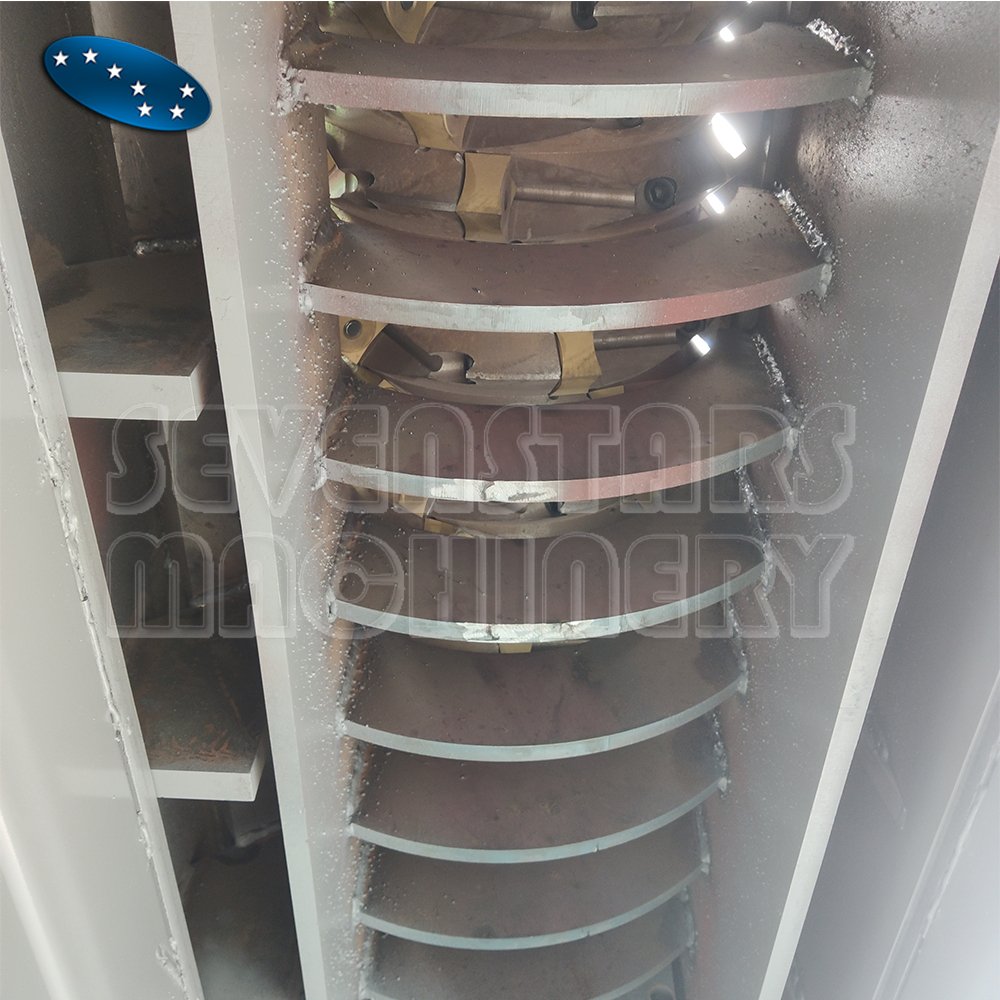 Plastic PP bags shredder machine / PP raffia rope double shaft shredder machine