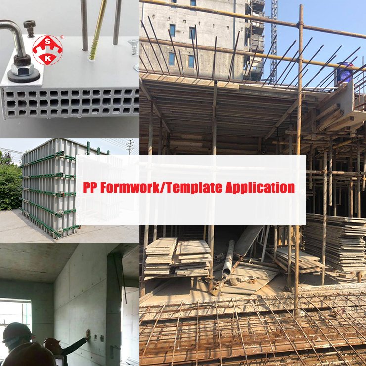 Suke PP hollow formwork making machine PP building template production line PP construct template extrusion machines