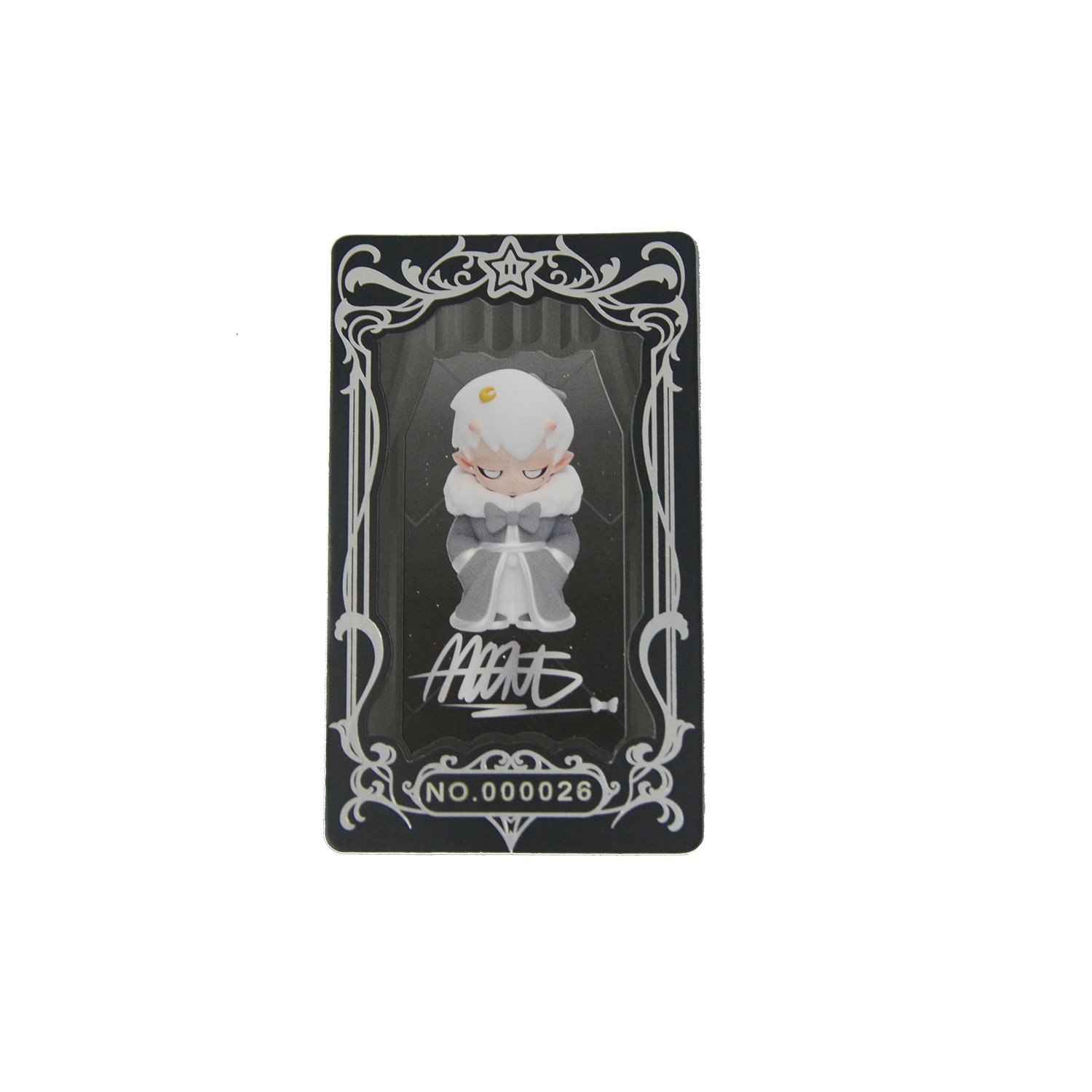 Black Color Advertising PP Material Card Name Plate Printing Surface Processing PET Custom game card bank card