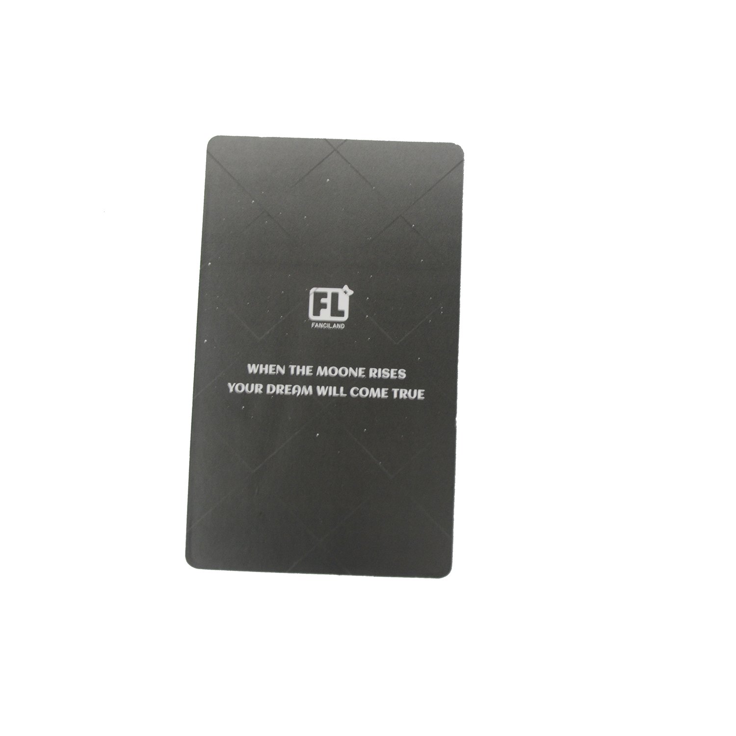 Black Color Advertising PP Material Card Name Plate Printing Surface Processing PET Custom game card bank card