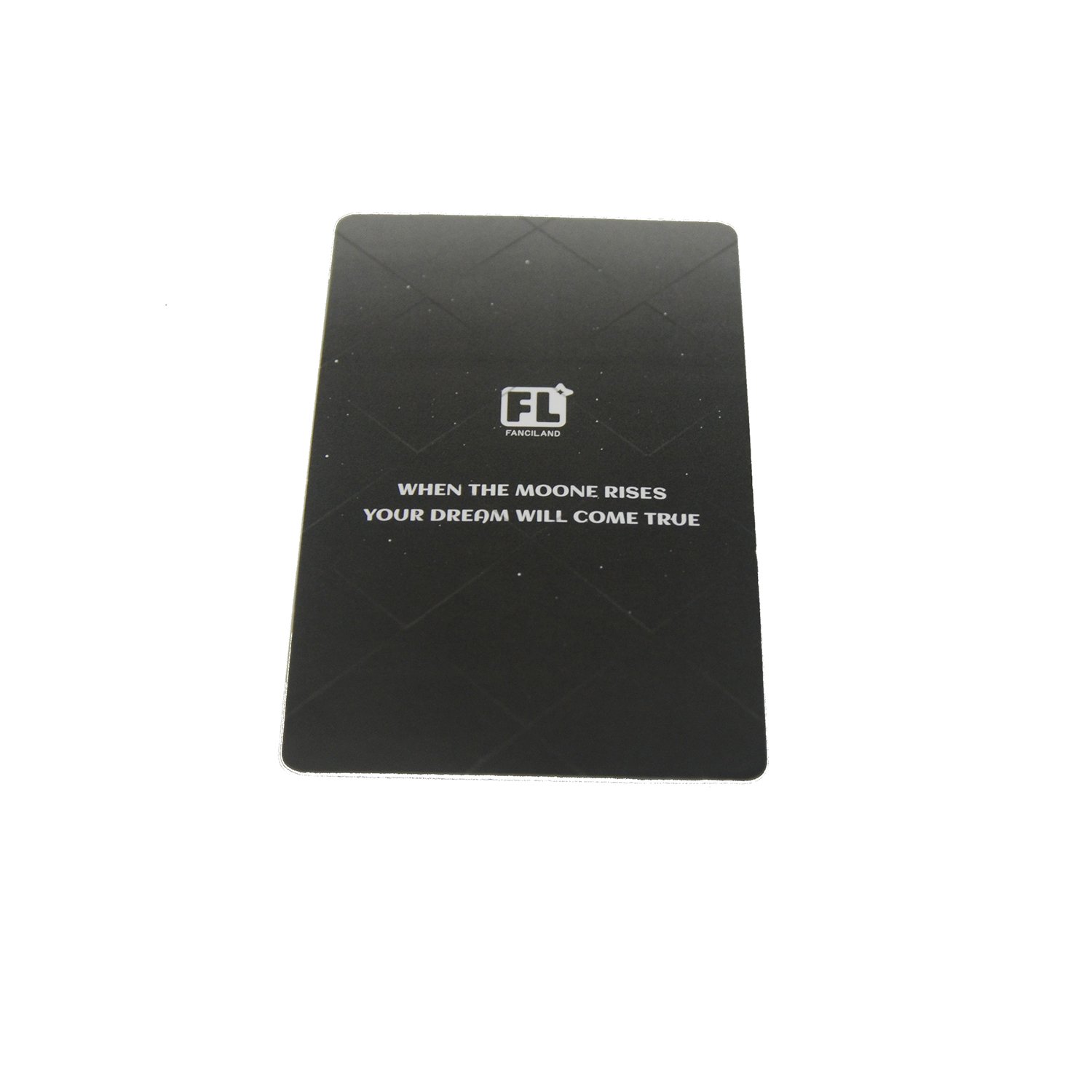 Black Color Advertising PP Material Card Name Plate Printing Surface Processing PET Custom game card bank card