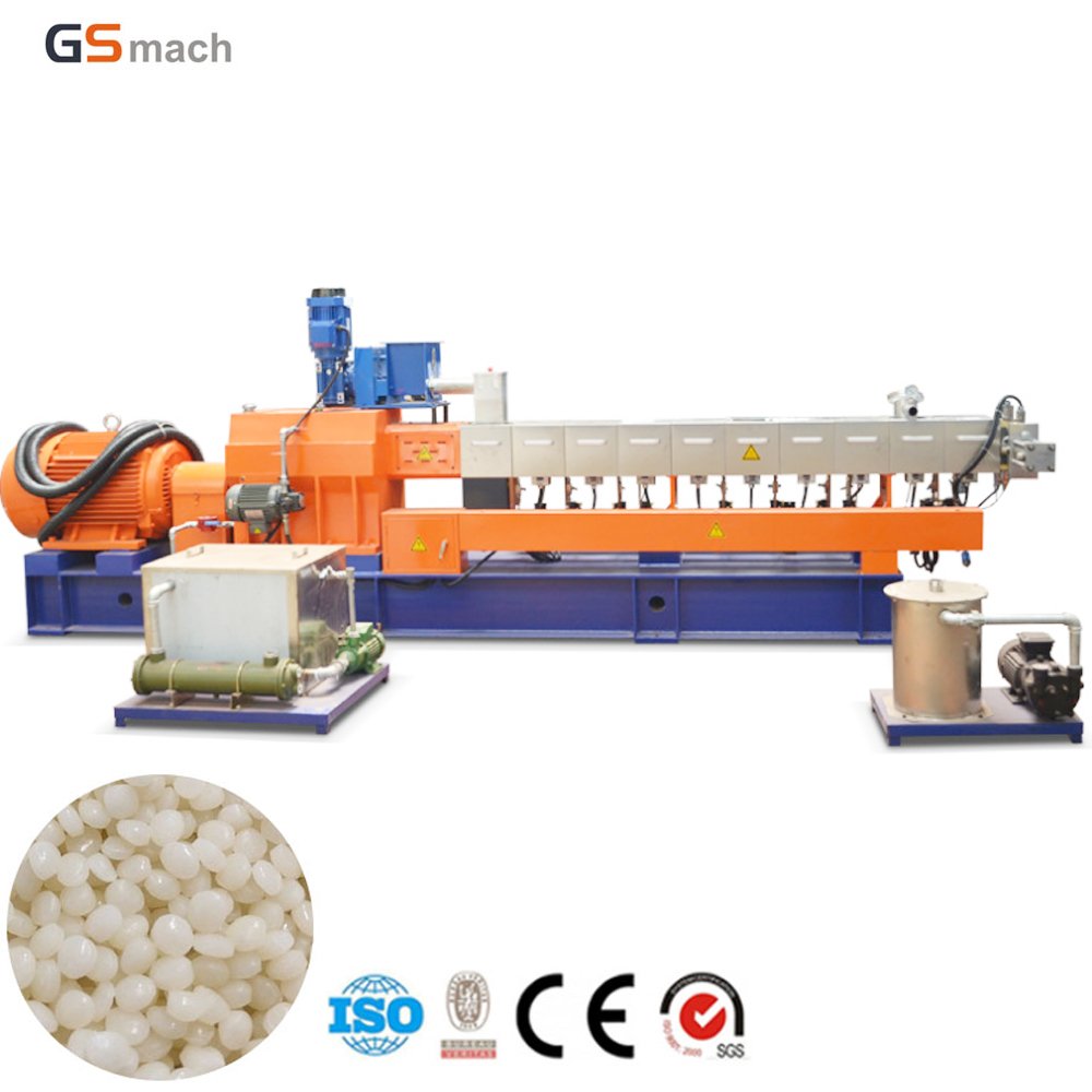 GS-75 twin screw extruder underwater pelletizing line plastic raw material machinery