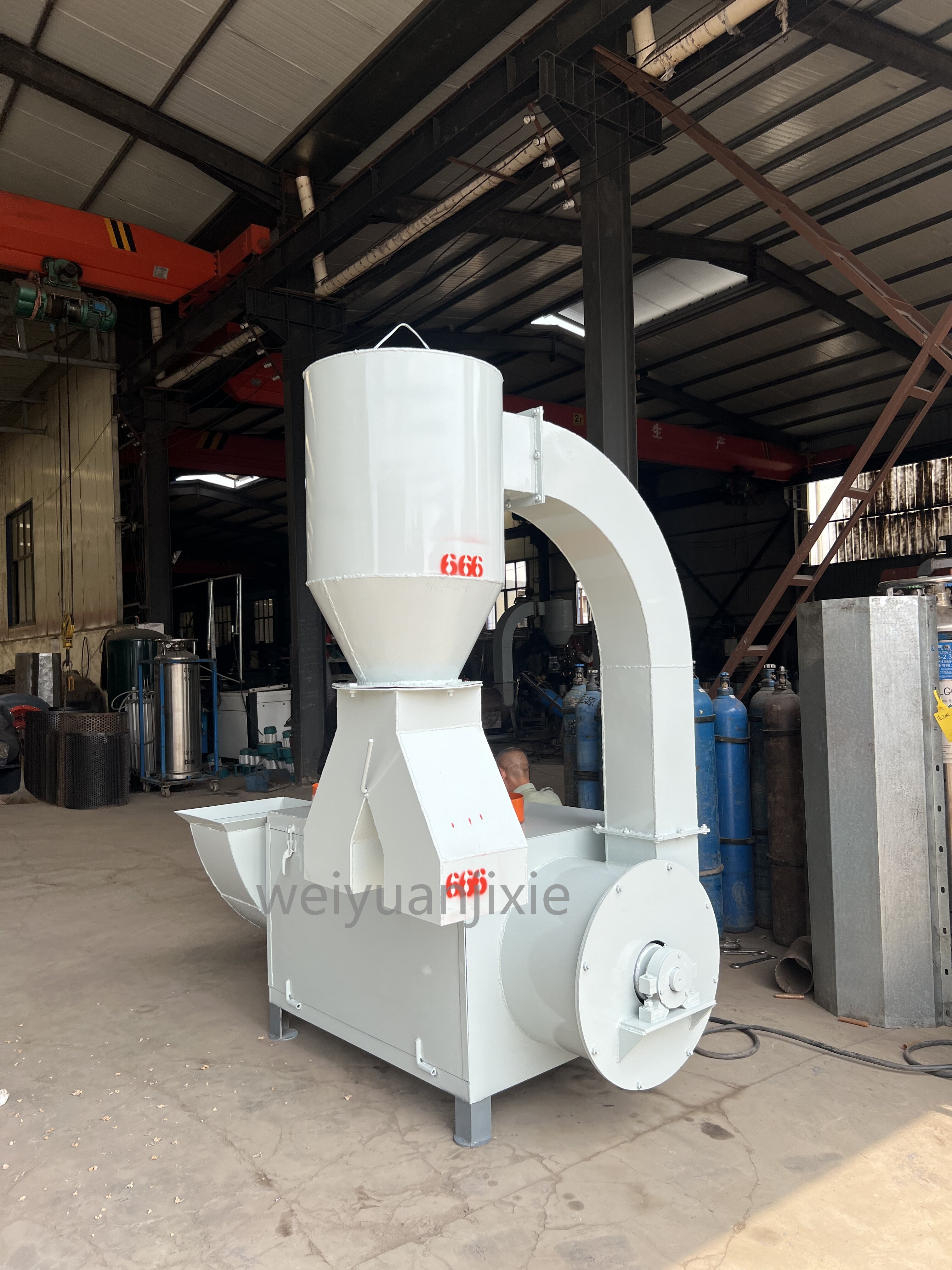 500-800kg/h pp pe plastic flakes dryer machine