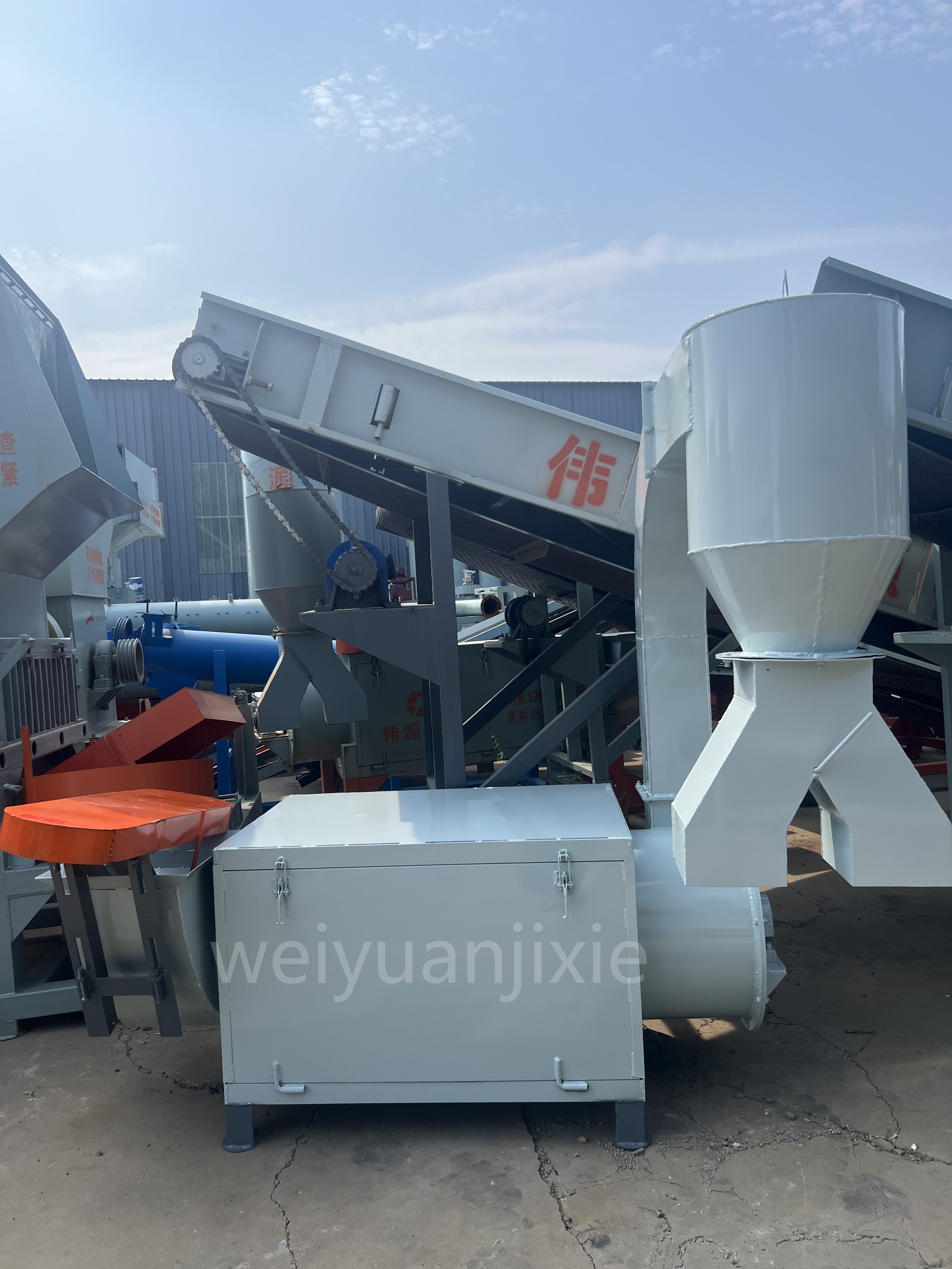 500-800kg/h pp pe plastic flakes dryer machine
