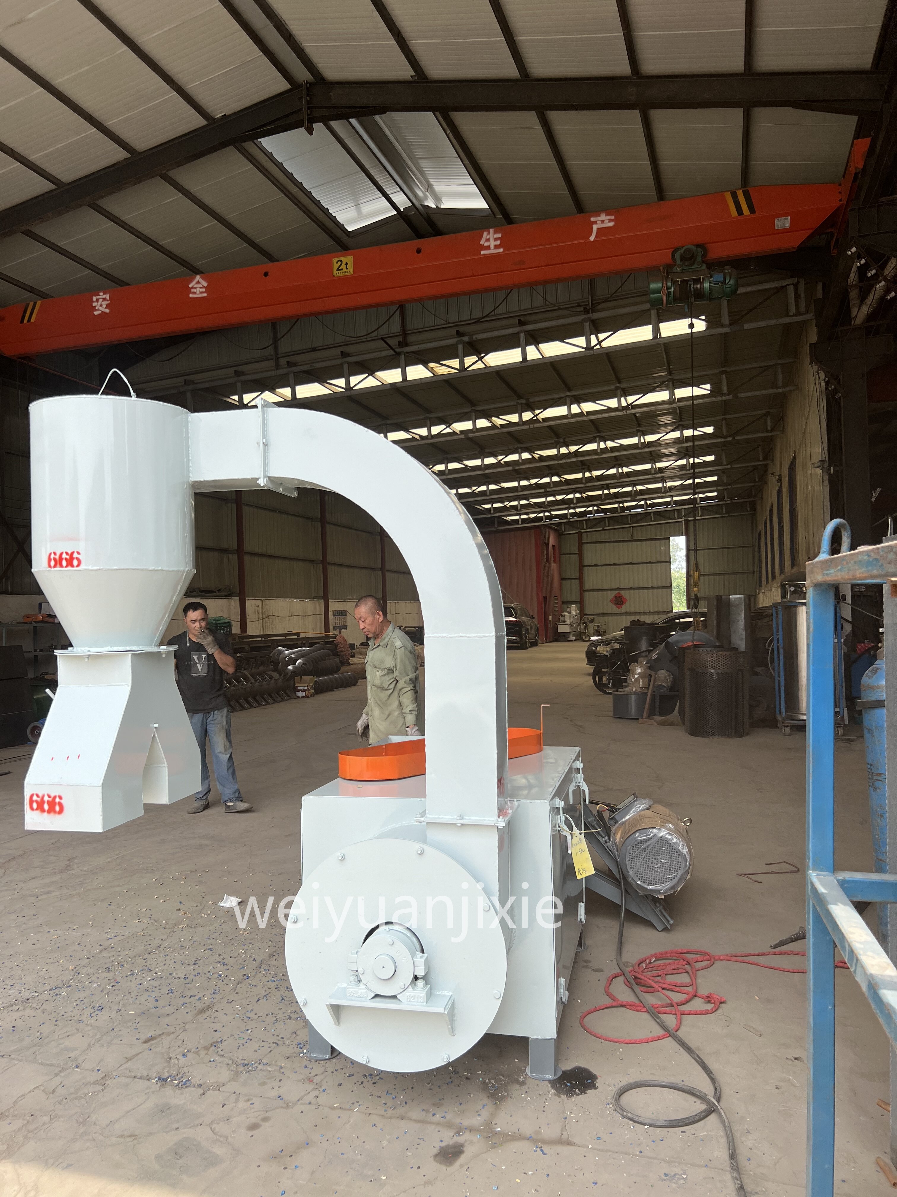 500-800kg/h pp pe plastic flakes dryer machine