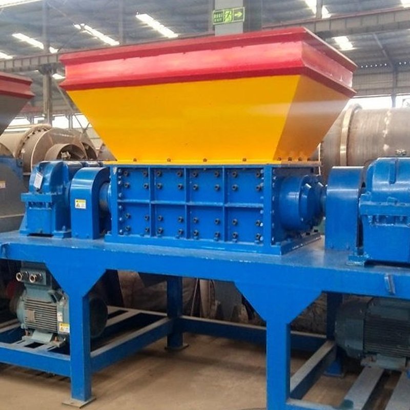 high quality mini waste plastic crushing machine film Waste Plastic Pet Pp Pe Pallet Drum Double Single Shaft Shredder Machine