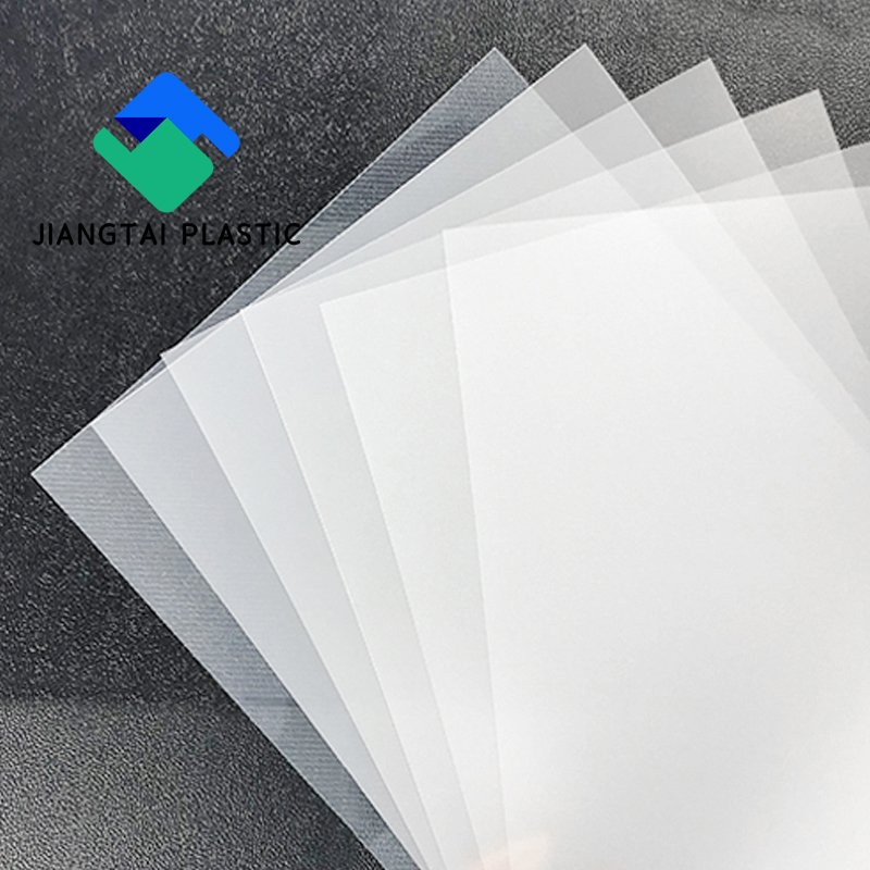 Jiangtai plastic thickness 0.3mm-0.8mm transparent natural white color PP Plastic Sheet