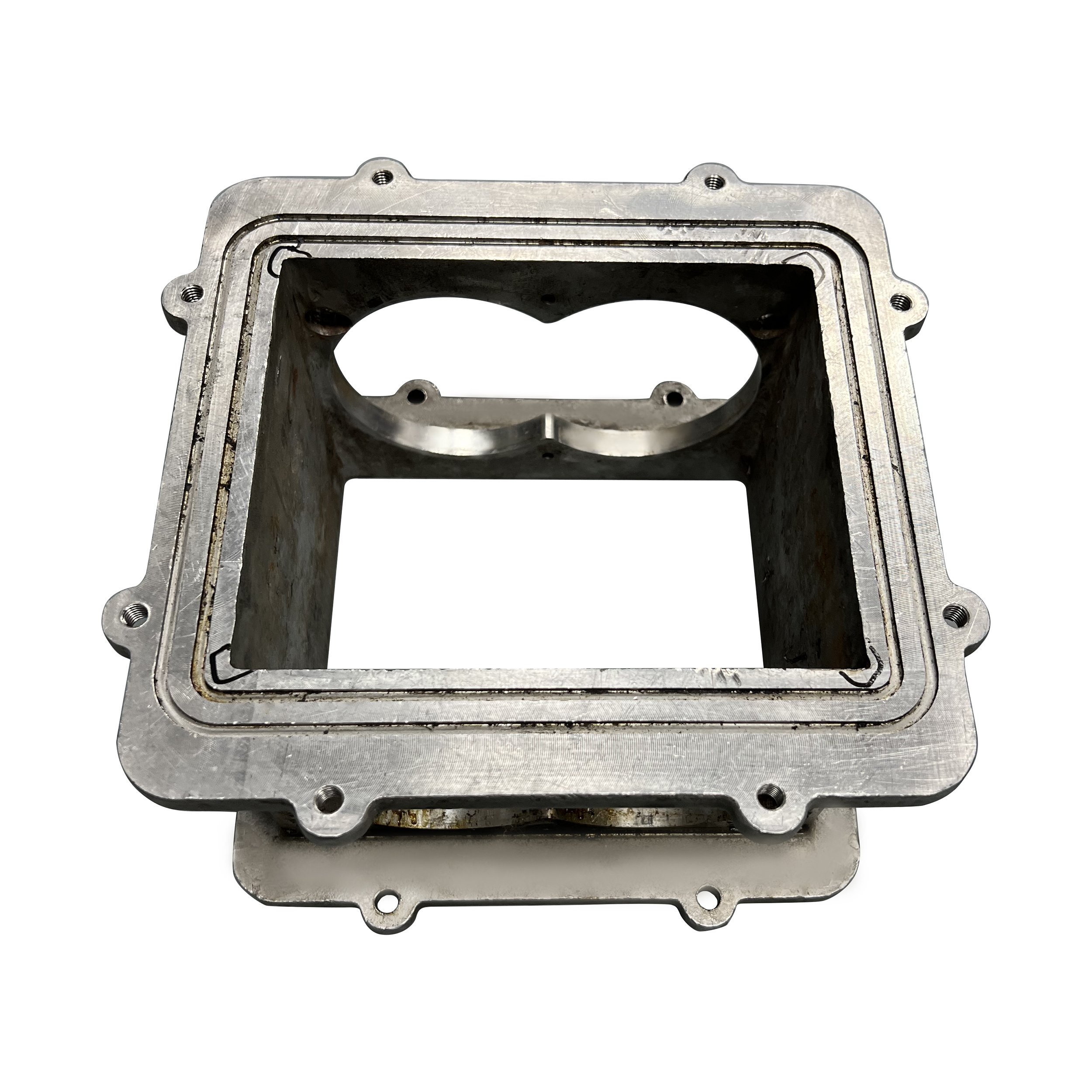 AiFilter SUS304 Metal Double Shaft Waste Shredder Blade Shredder Box Chassis Parts for Food Waste Plastic Crusher