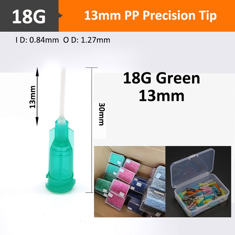 FLEXIBLE PP TIPS needles for adhesive dispensing syringe cartridges Luer lock nozzle