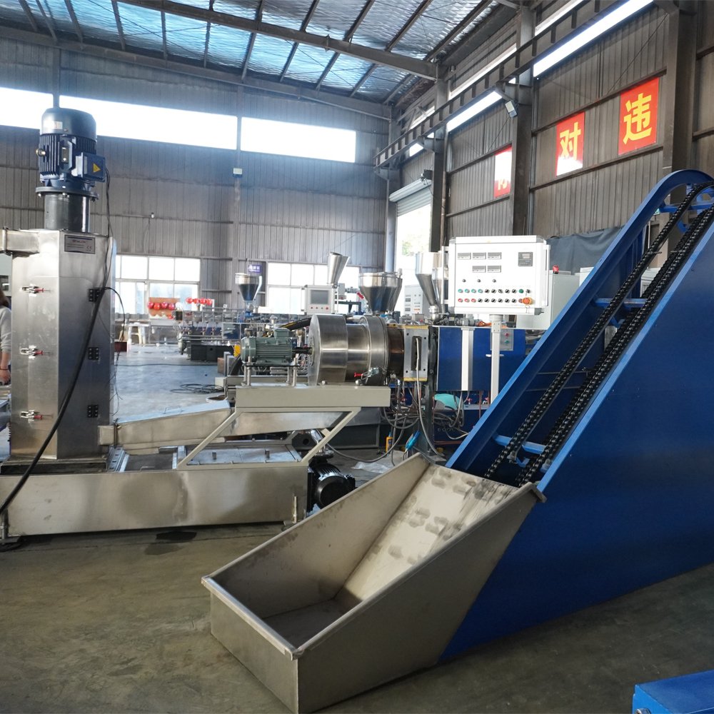 PE pelletizing extruder PP filler masterbatch Granulation line PET PA granules making machine