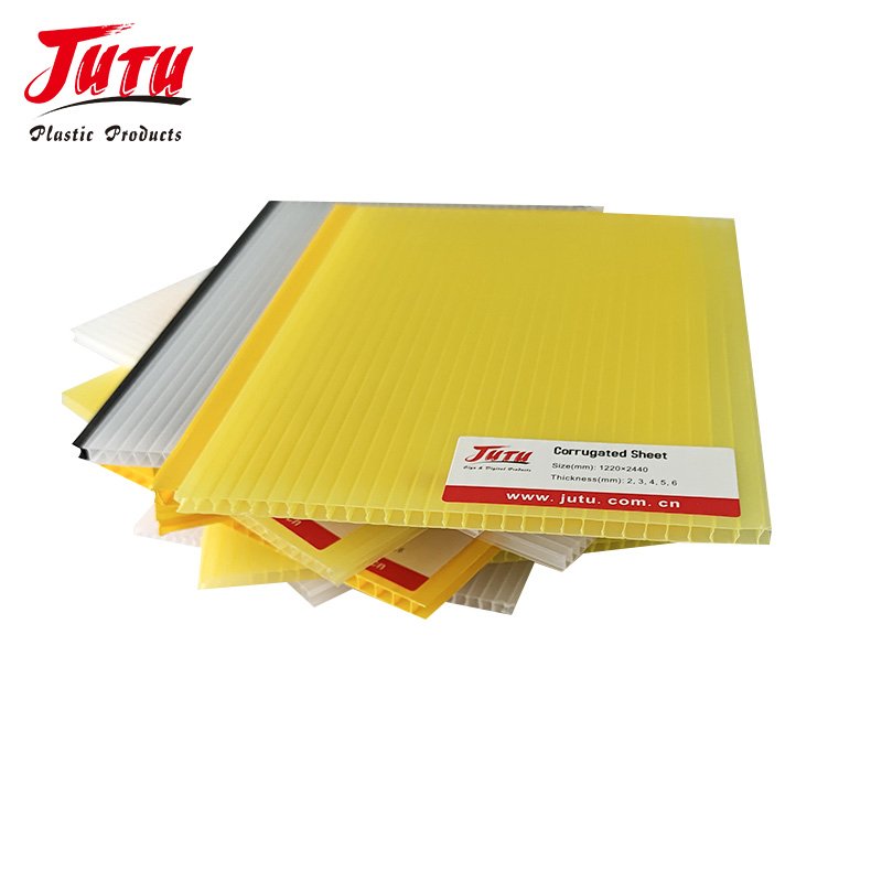 JUTU Factory Direct Sale Flame Retardant Pp Hollow Board Panels For Eco Friendly Packaging