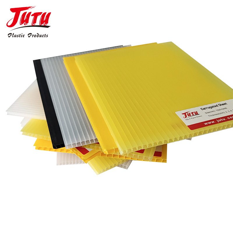 JUTU Factory Direct Sale Flame Retardant Pp Hollow Board Panels For Eco Friendly Packaging