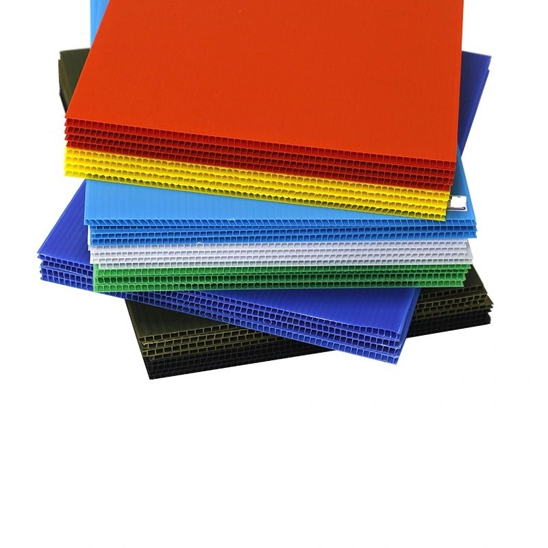 Multicolor PP Hollow Sheet for Industrial Applications PP Corrugated Sheet for Export Selling at Economical Price