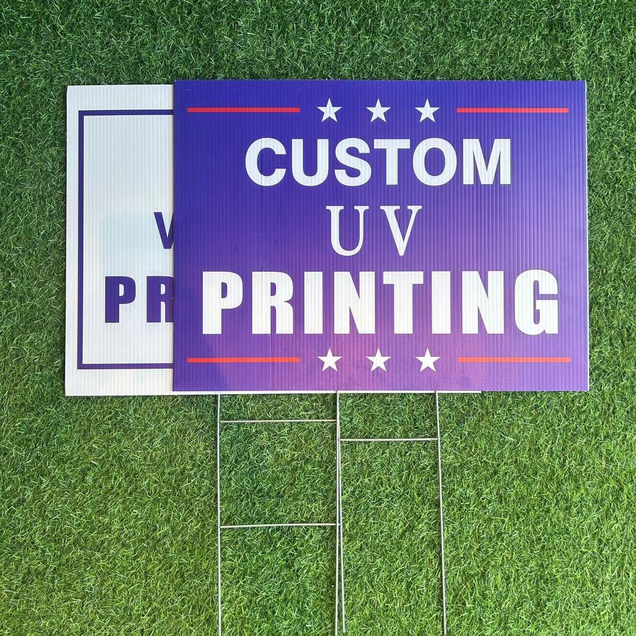 Custom Pp Material Corrugated Plastic Board Printing Coroplast Yard Signs