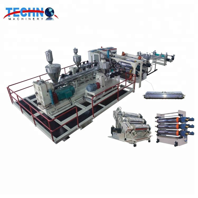 PE PP PS Sheet Extrusion Production Line/Single Screw Extruder Plastic Sheet Making Machine