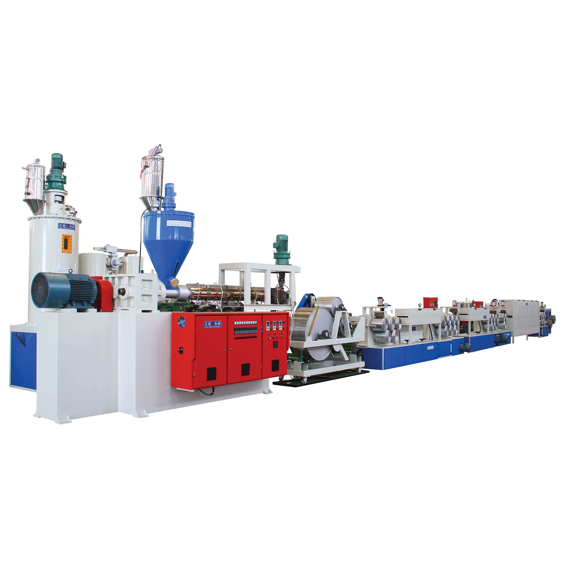 4 straps PET and PP extruding drawing winding cooling hauling auto production line good quality with CE