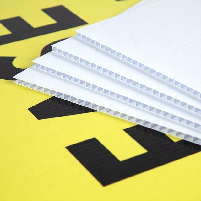4x8 Black Corflute Correx Coroplast Plate Sheet Cardboard PP Honeycomb Panels Sheets Corrugated sheet
