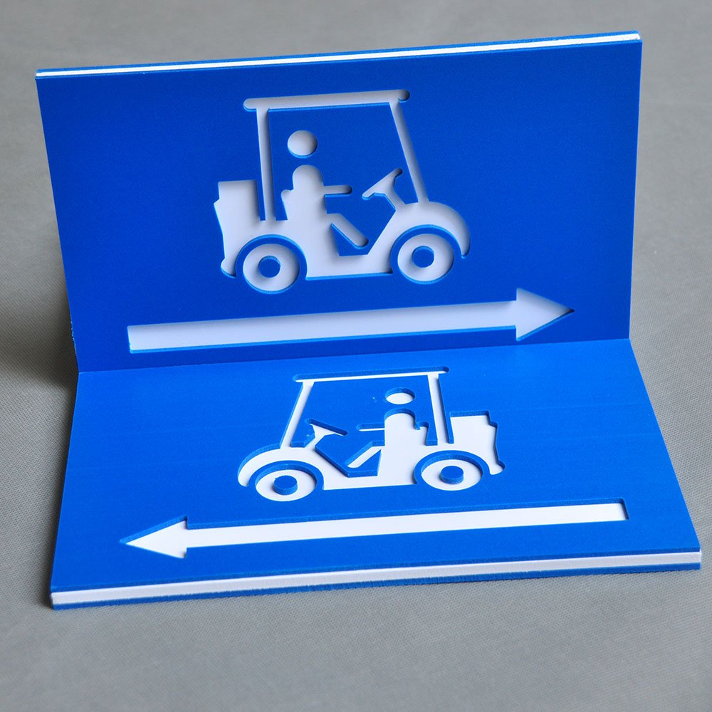 Customized UV Printed Plastic Signs Thin PP Sheet for Outdoor Use