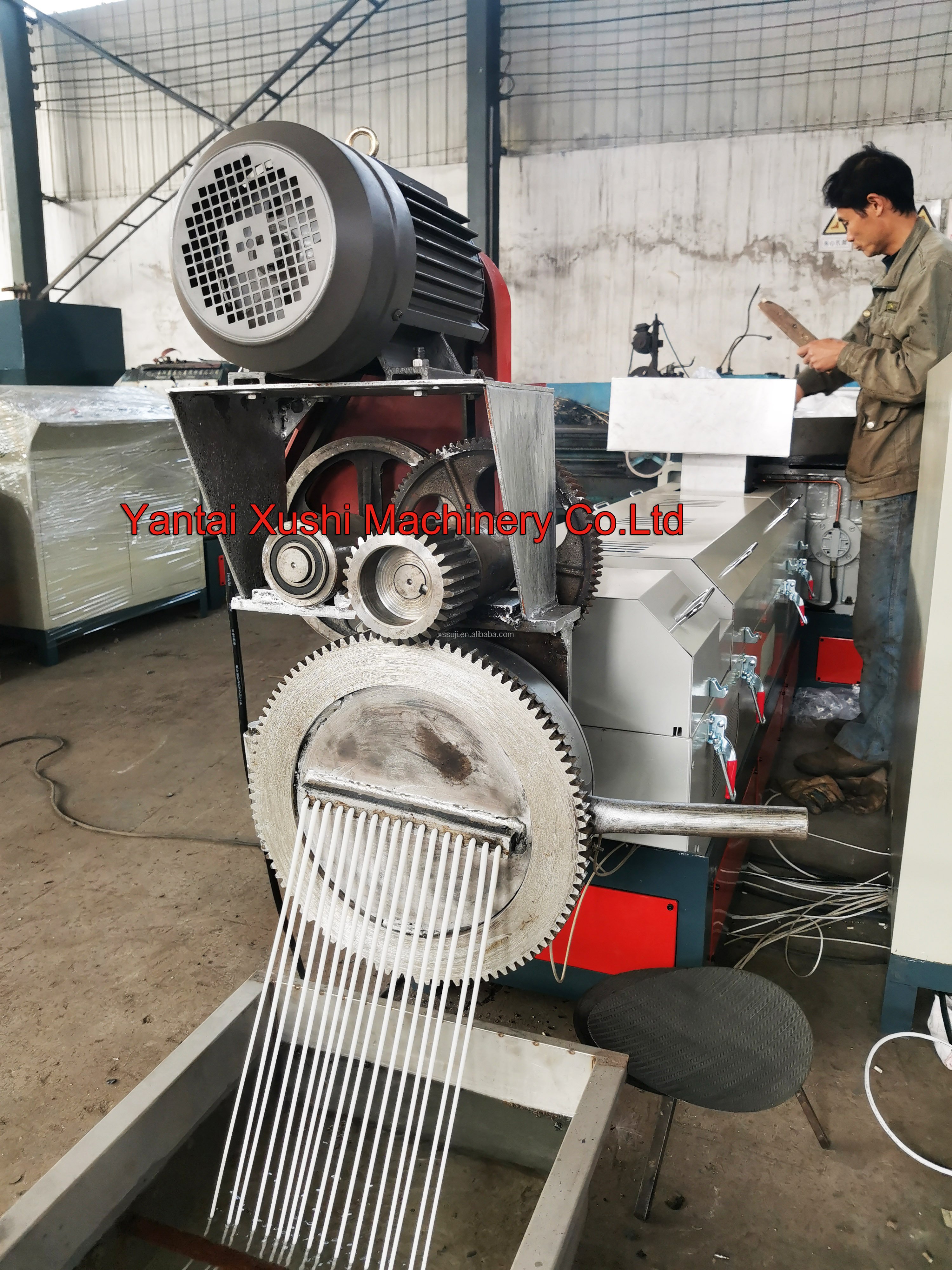 pp pe hdpe plastic pelletizer line recycling machine for plastic waste granules environmentfriendly frequency