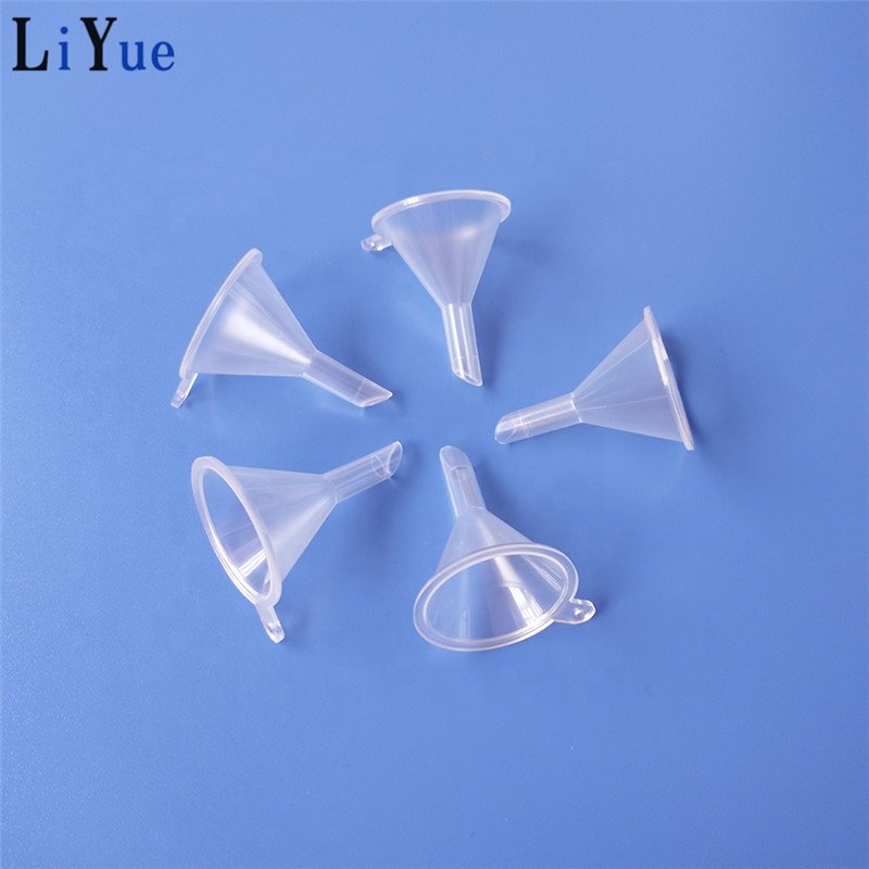 Factory Directly Laboratory Cheap Clear Plastic Funnel, Transparent PP Plastic Mini Perfume dispensing Funnel