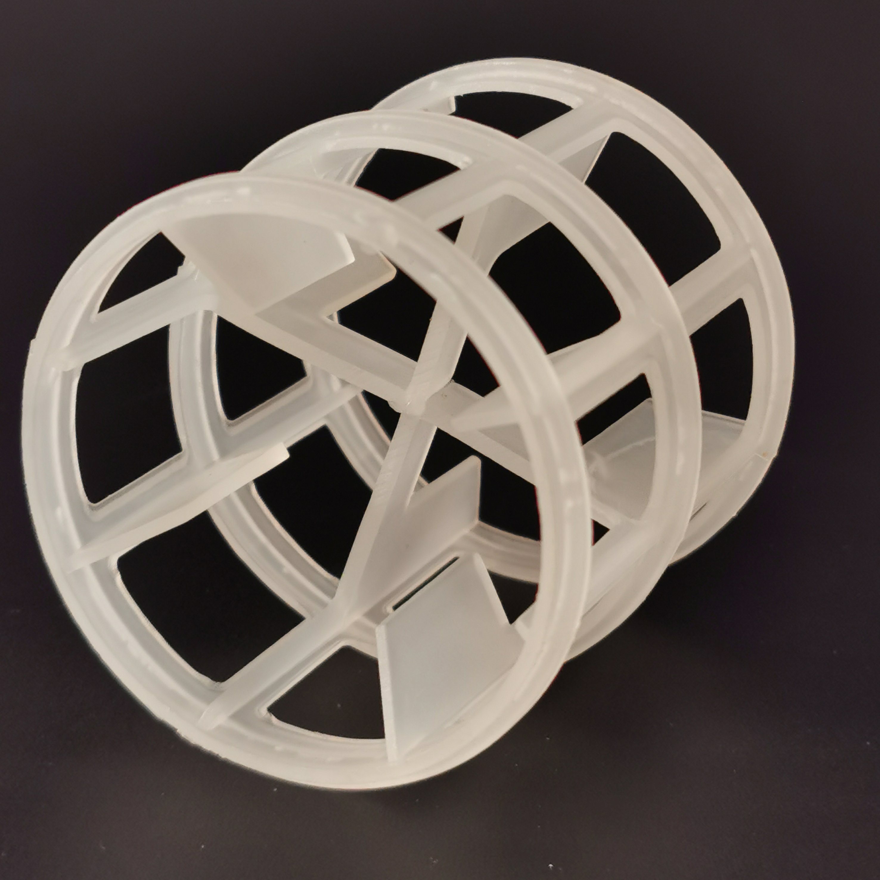 Factory Price Different design PP PVC PPH CPVC PVDF Hiflow ring Plastic Pall Ring for Random Packing in scrubbing tower