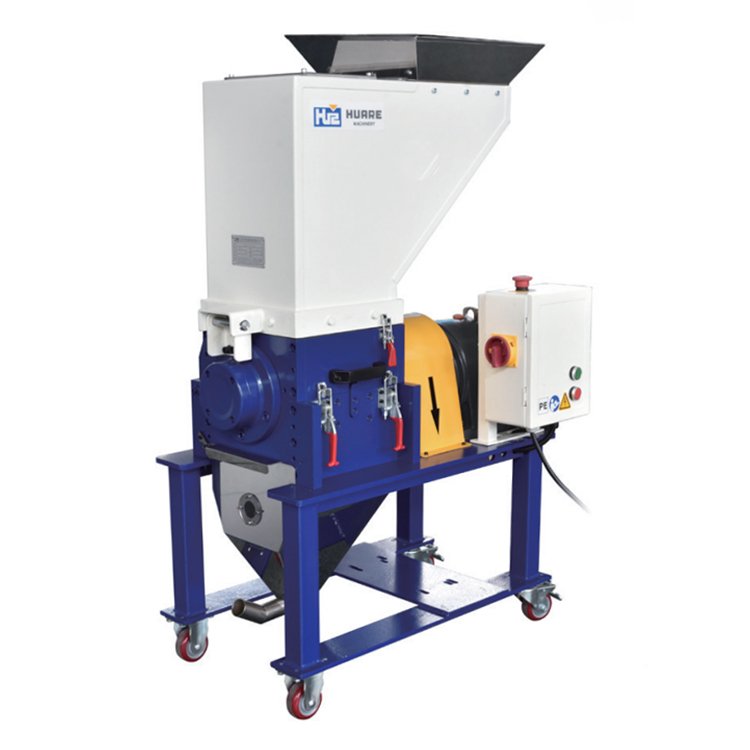 Low noise HUARE HGS350 tyre rubber crusher machine plastic bottle crushing machine pp recycle granule