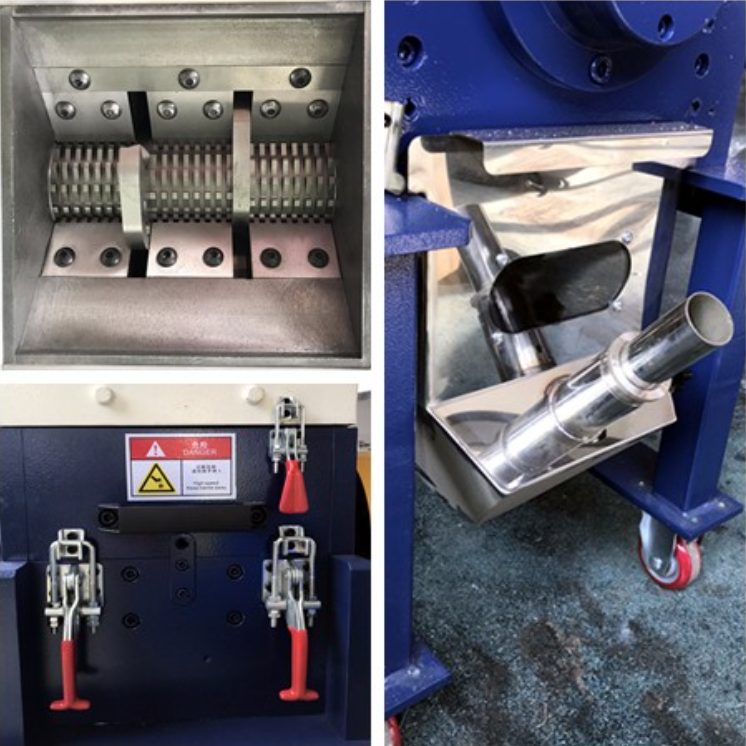 Low noise HUARE HGS350 tyre rubber crusher machine plastic bottle crushing machine pp recycle granule