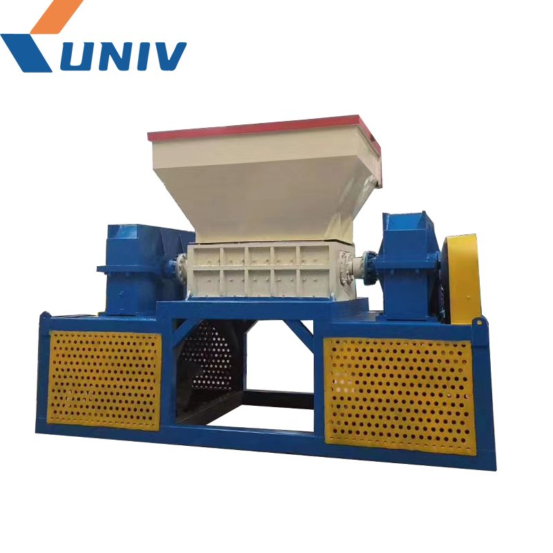 Univ Automatic Double Shaft Wood Pallet Shredder Industrial Waste Shredder Scrap Metal Aluminum Shredder for Sale