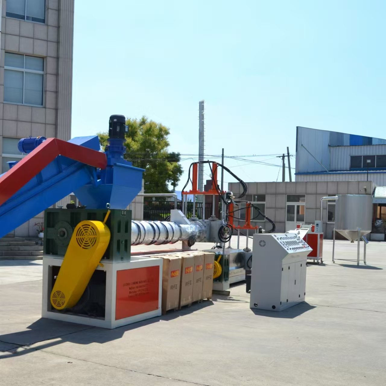 LD 2024 SJ150/130 PP PE granulating line HDPE pelletizing machine waste plastic recycling machine CE ISO