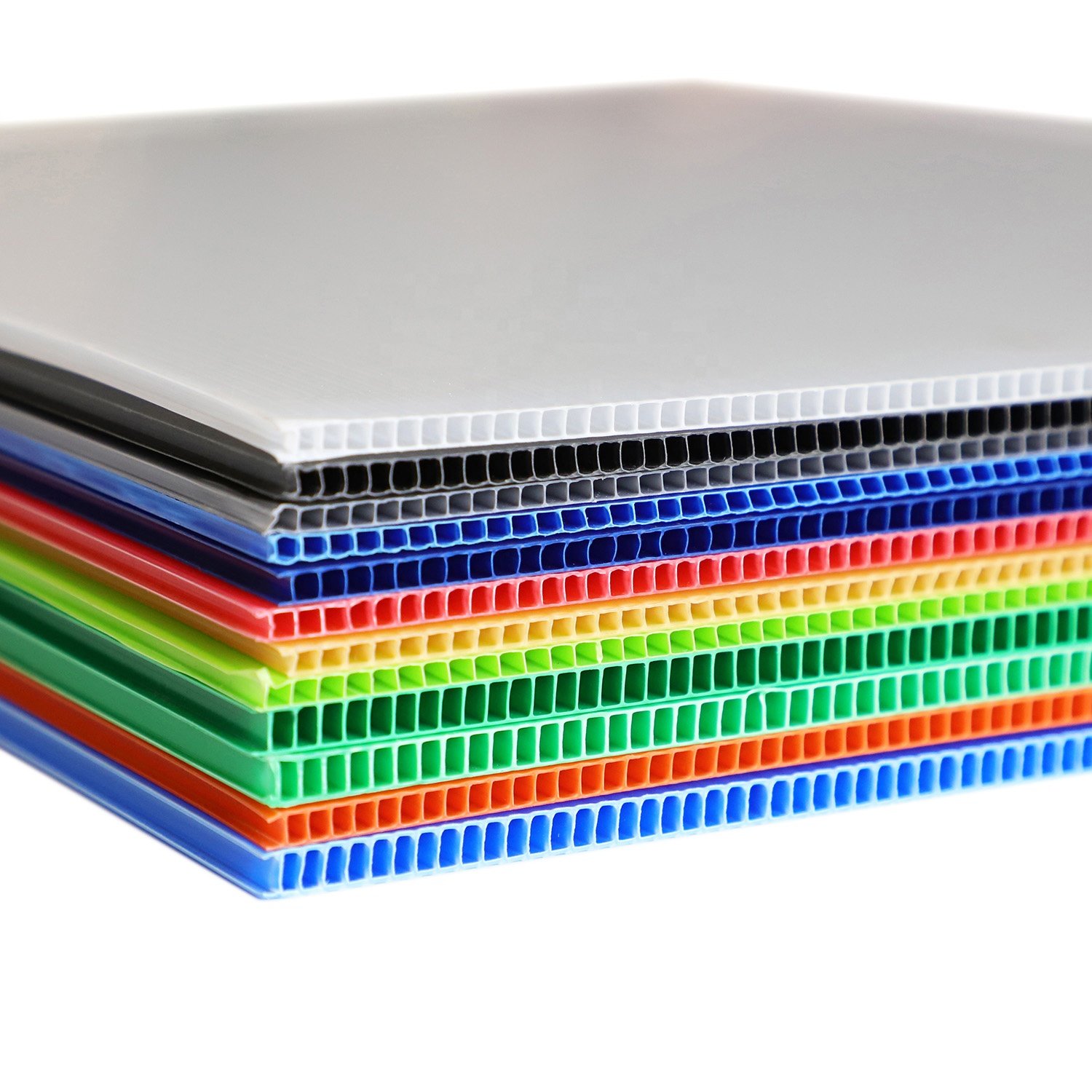 2mm 3mm 4mm Grey 4 x 8 Competitive Prices PP Flute Corrugated Protection Board with Excellent Quality