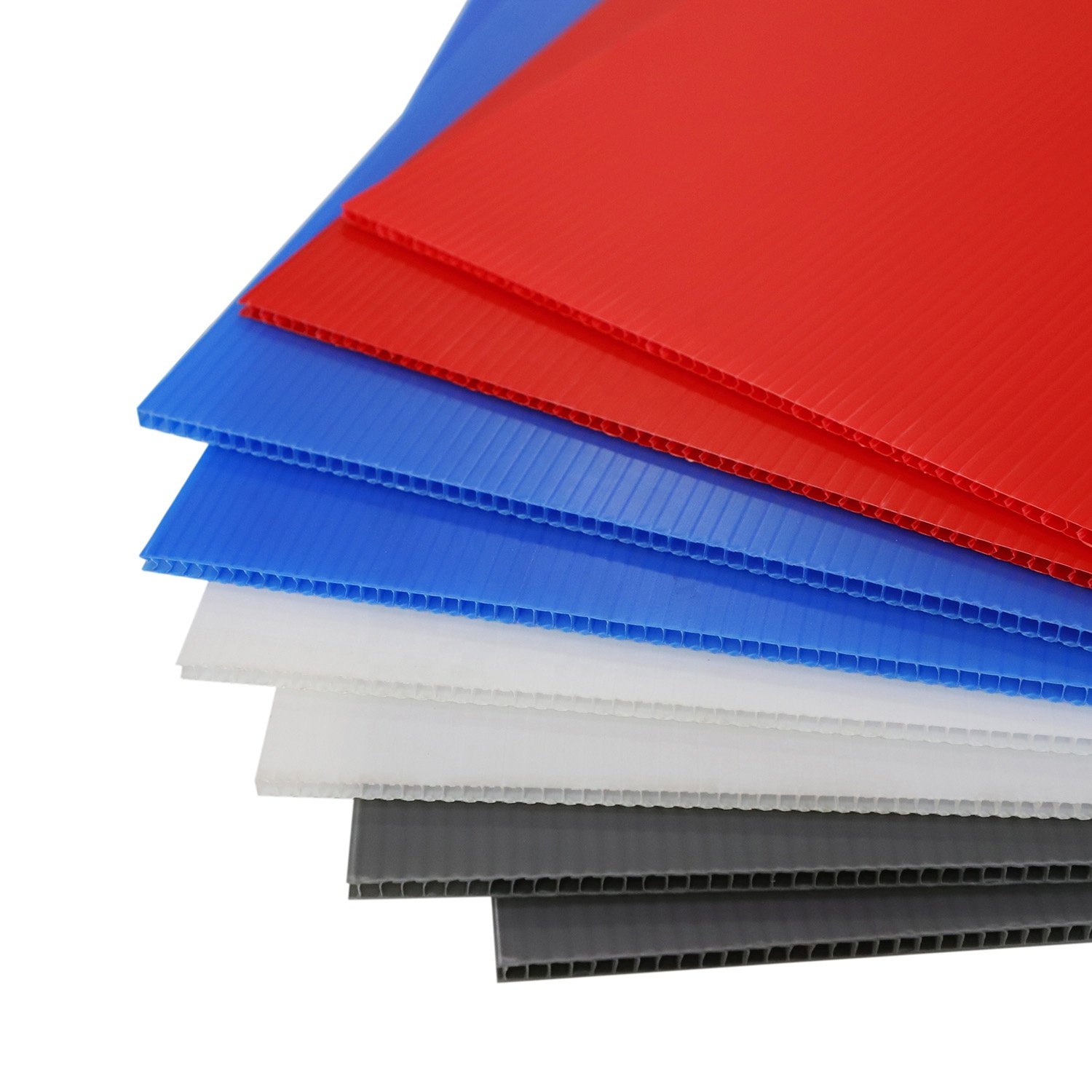 2mm 3mm 4mm Grey 4 x 8 Competitive Prices PP Flute Corrugated Protection Board with Excellent Quality