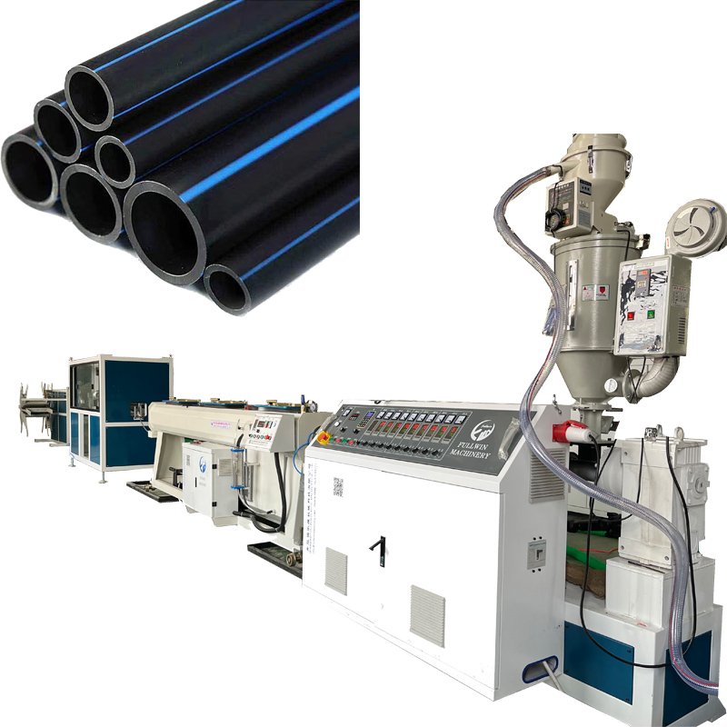 Plastic HDPE / LDPE / PEX / PE / PP / PPR pipe extruder High-Density Pipe Manufacturing Machine