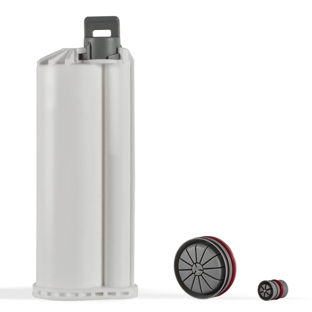 50ML 10:1 PP PBT Empty Plastic Barrel Syringe Dual AB Glue Dispensing Barrel dual barrel syringe side by side cartridge